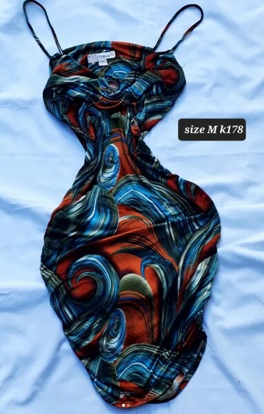 Stylish women's dress colorful