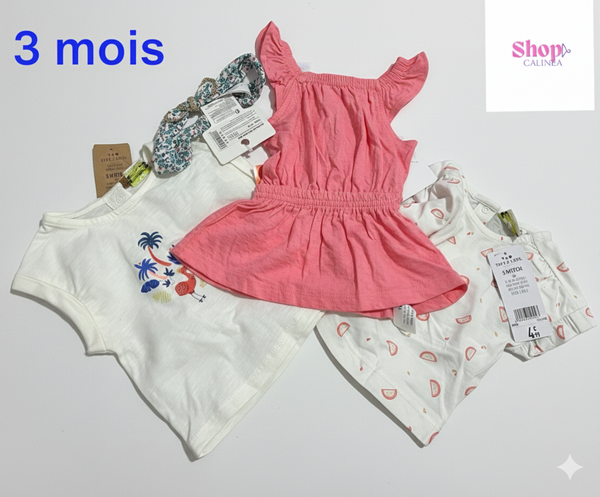 Ensemble bébé été 3 mois