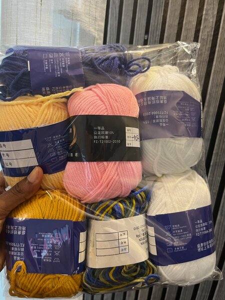 Colorful Yarn Set for Knitting