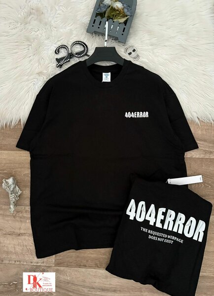 T-shirt "404 Error" noir