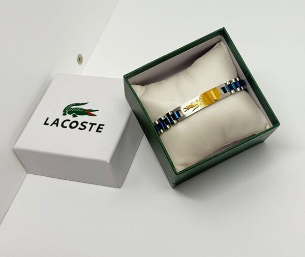 Bracelet Lacoste homme en acier inoxydable