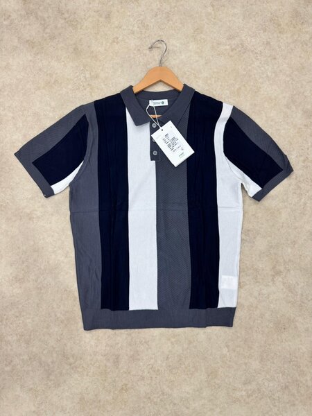 Polo à Rayures Élégant Homme