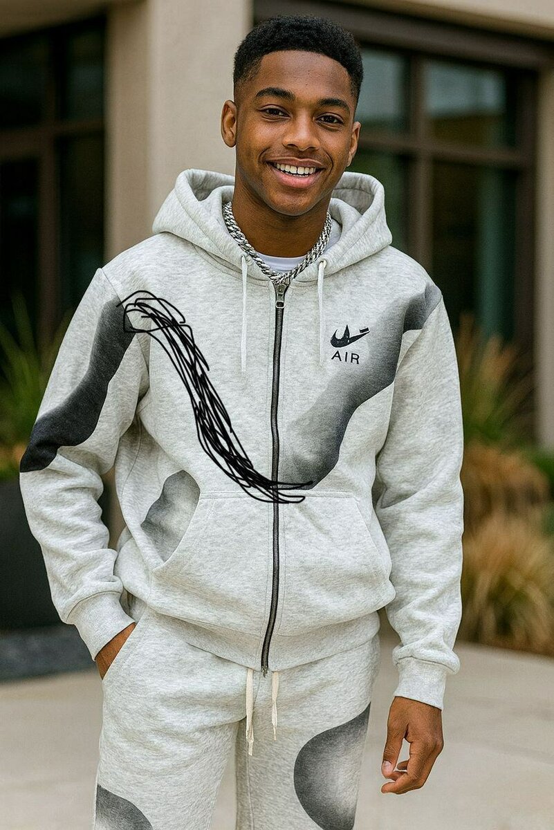 Ensemble de survêtement à capuche tendance