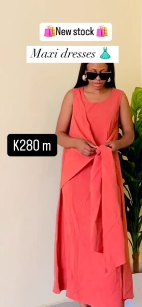 Elegant orange dress large