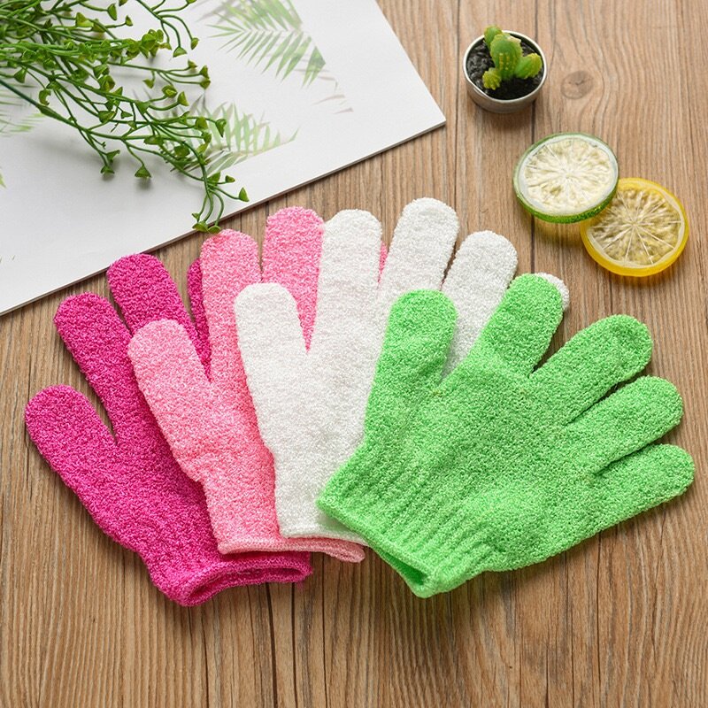 Exfoliating bath glove