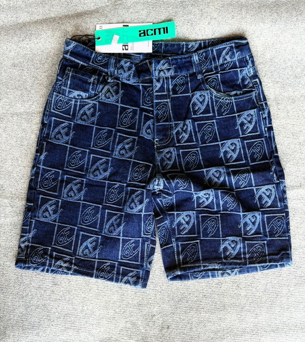 Shorts en jean imprimés élégant