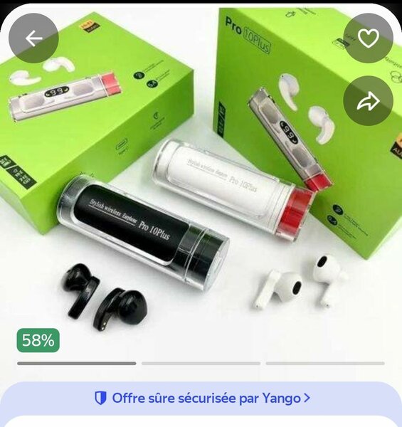 Écouteurs sans fil Pro 10Plus