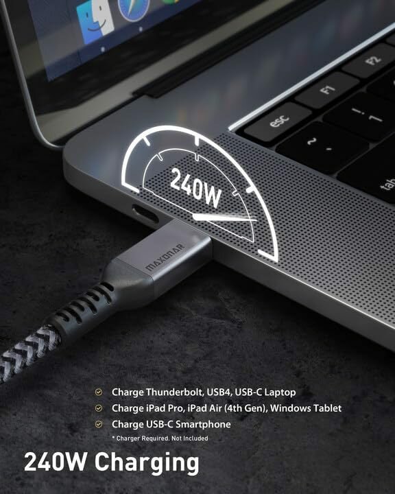 Câble Thunderbolt 4 1 mètre 40 Gbit/s
