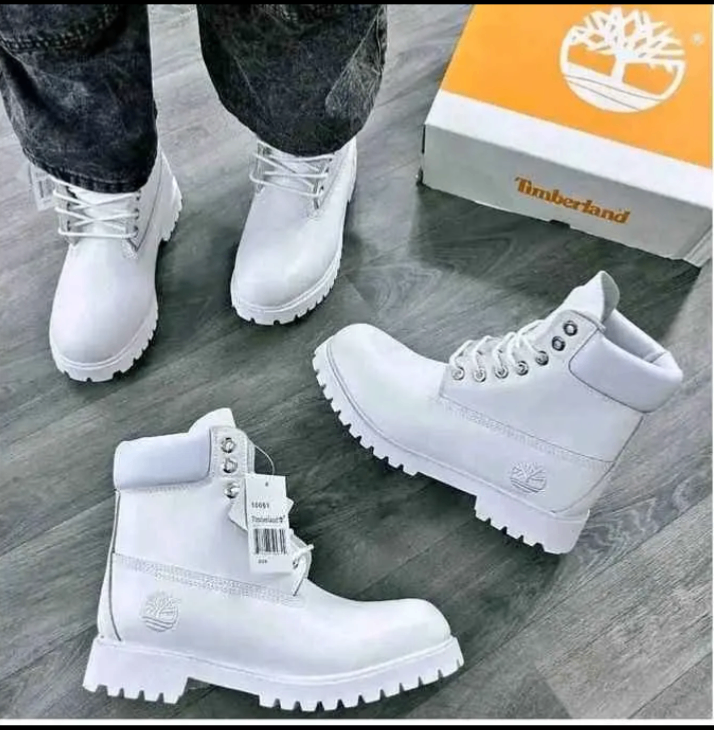 Bottes blanches Timberland homme