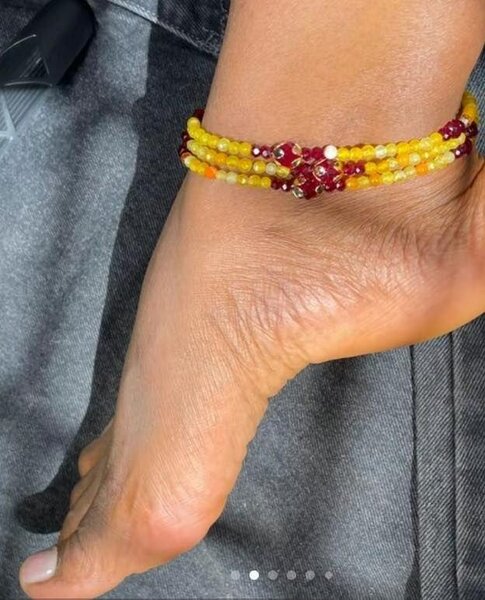 Bracelet de cheville en perles