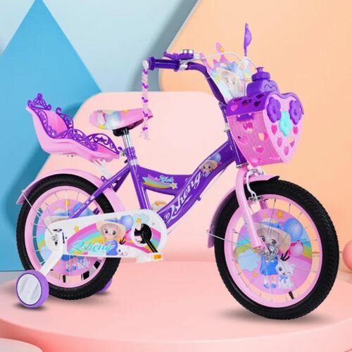 Vélo Enfant Fille Rose Violet