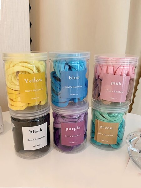 Élastiques cheveux colorés