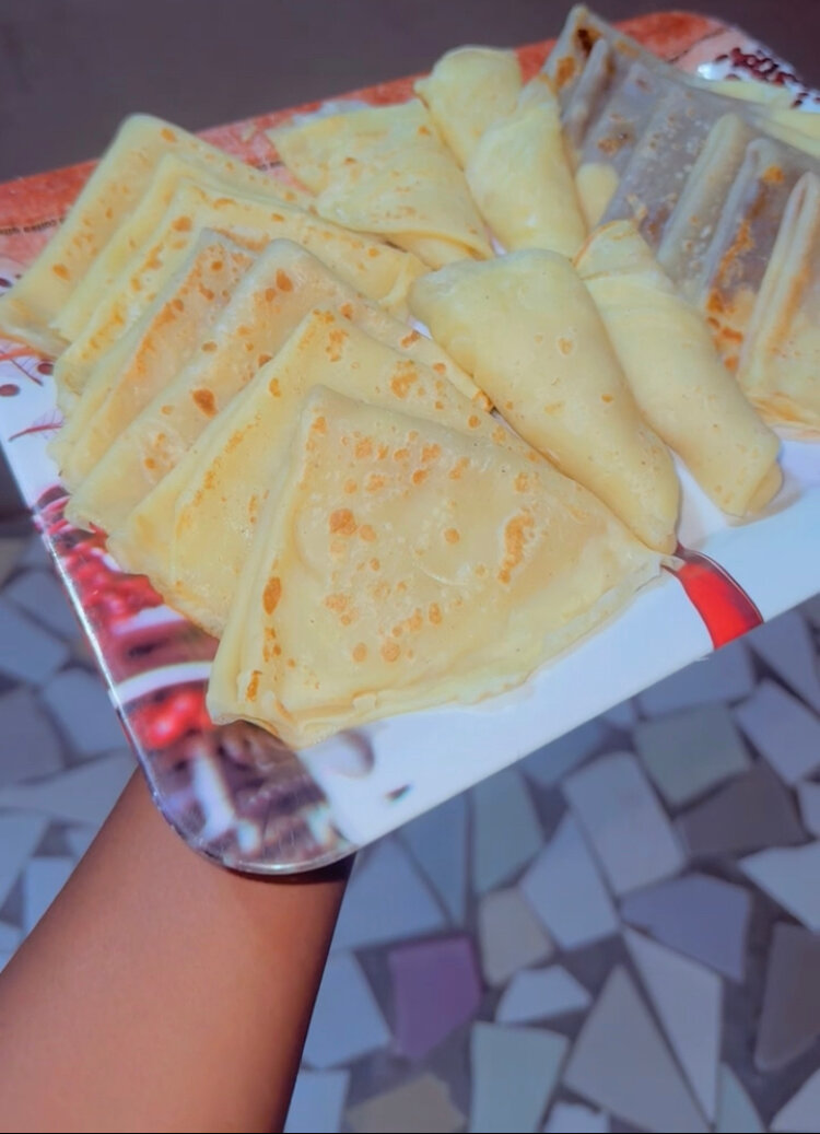 Crêpes délicieuses assorties