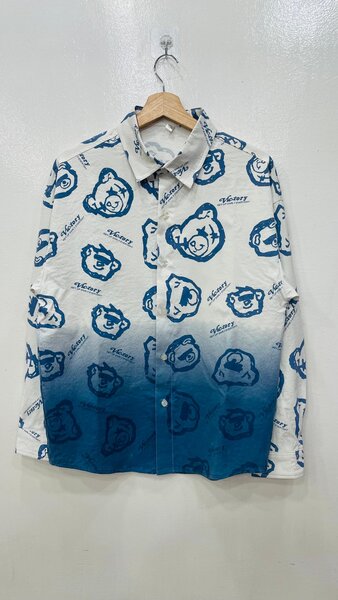 Chemise imprimée ours dégradé