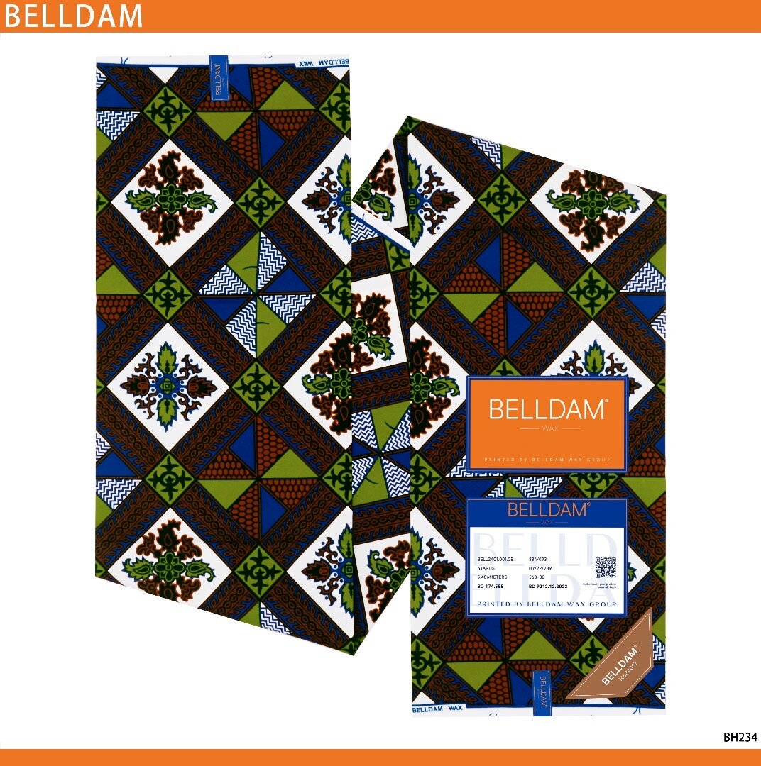 Tissu Wax Africain Coloré