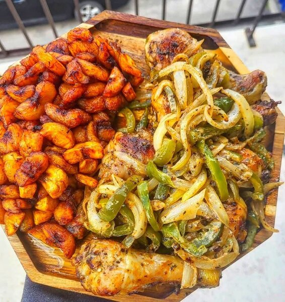 Poulet braisé alloco