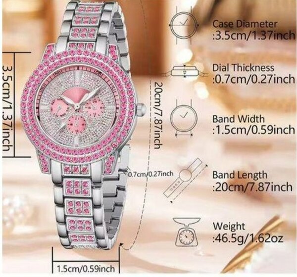 Montre Femme Luxe avec Croix et Bracelet