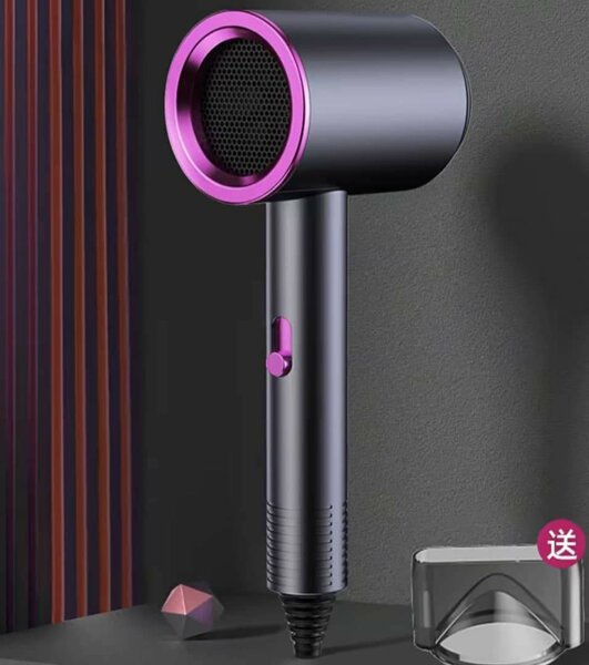 Sèche-cheveux professionnel silencieux avec buse rotative