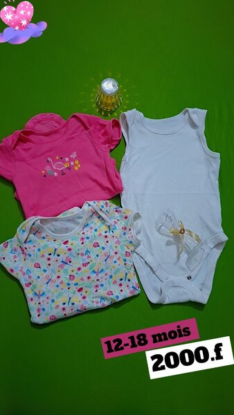Lot de Body Bébés 12-18M