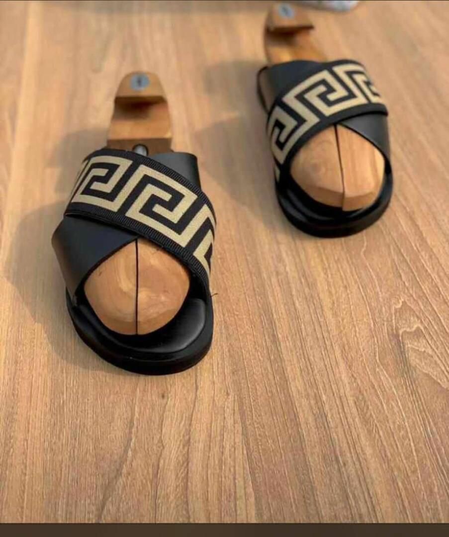 Original leather slippers