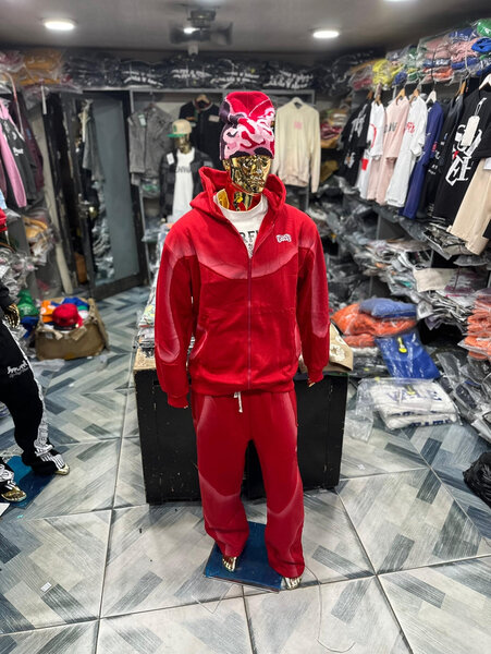Ensemble Survêtement Rouge Confortable