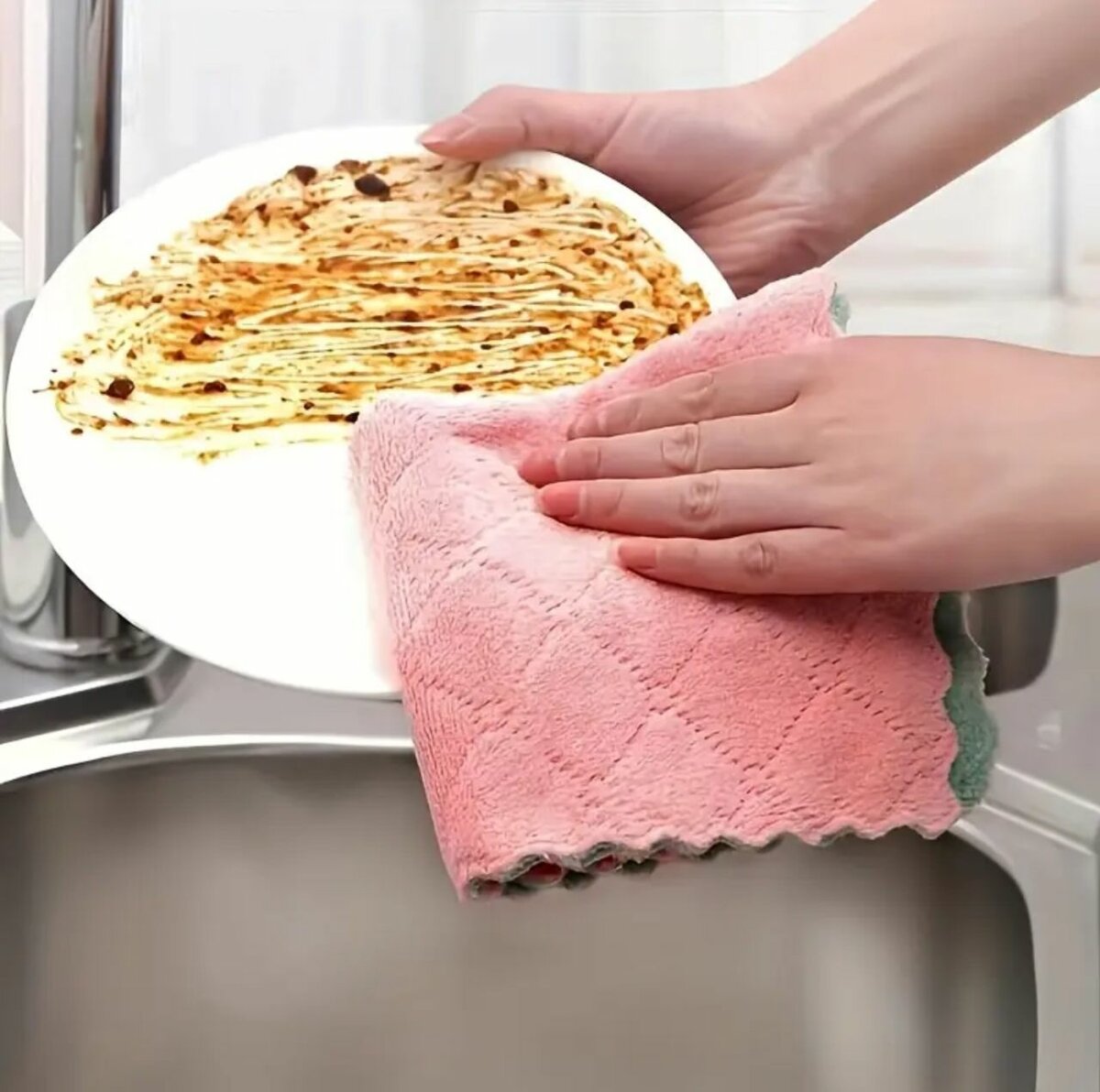 5 PCS Ensemble de torchons et de chiffons de cuisine