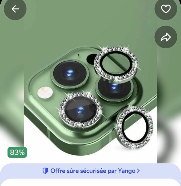 Anneaux de protection caméra téléphone