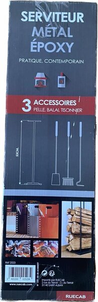 Kit pelle / balai / Tisonnier en métal