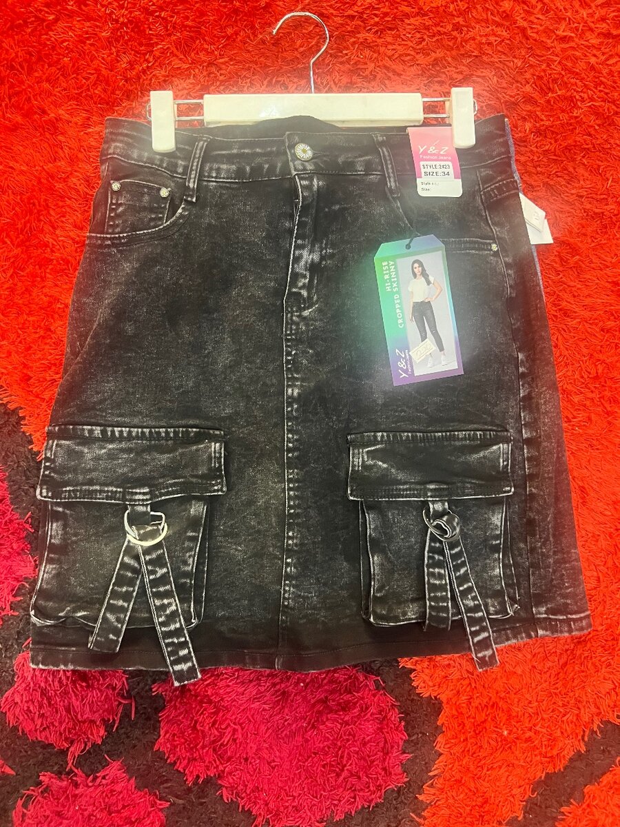 Cargo jeans skirts