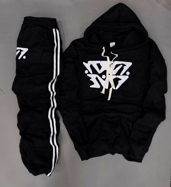 Ensemble de survêtement noir unisexe