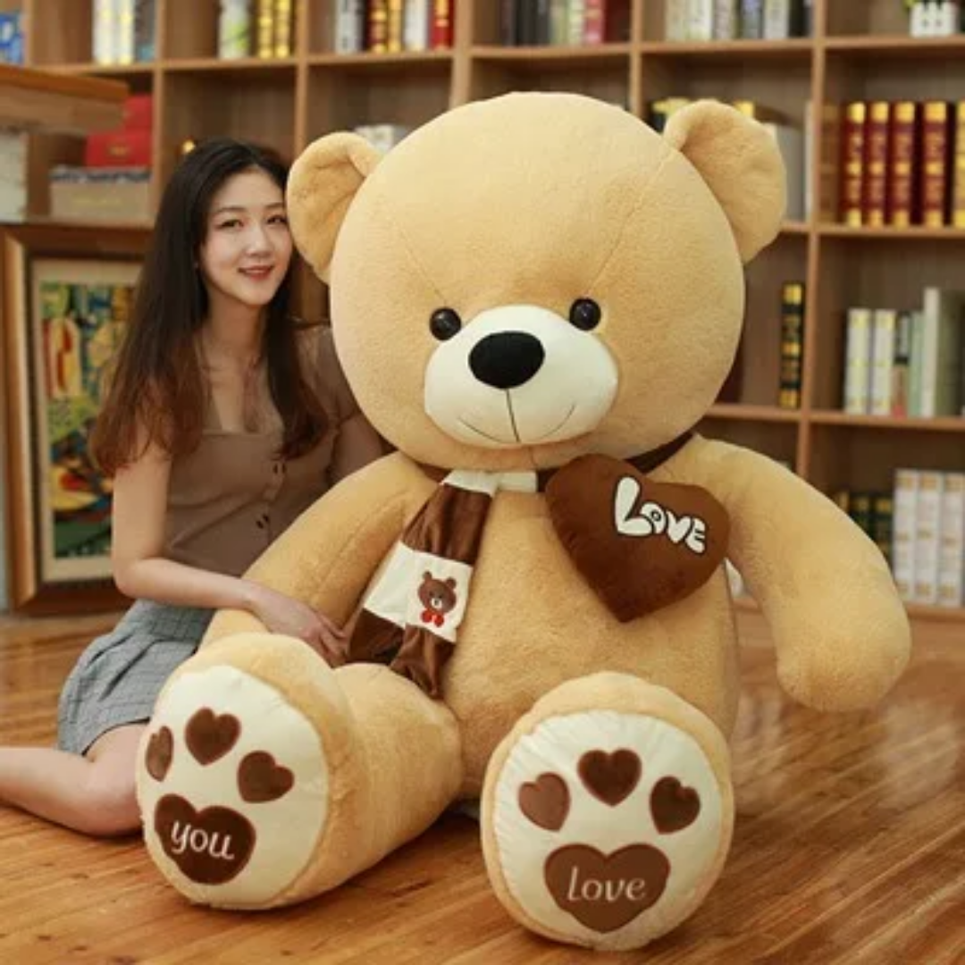 Grand ours en peluche "Love"