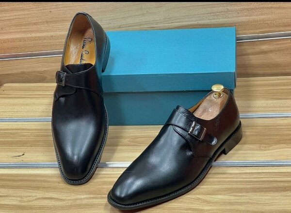 Men's Leather Monk Strap Shoes
