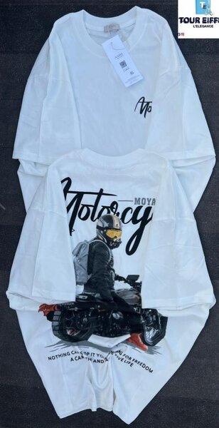 T-shirt moto décontracté