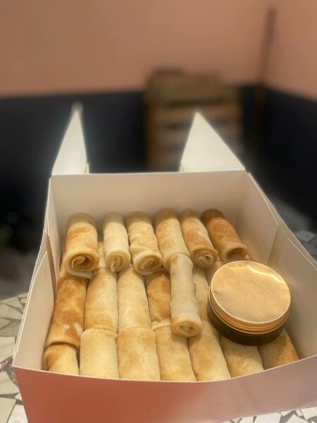 Délicieux crêpes roulées