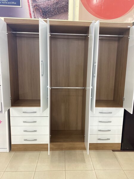 Oak white wardrobe
