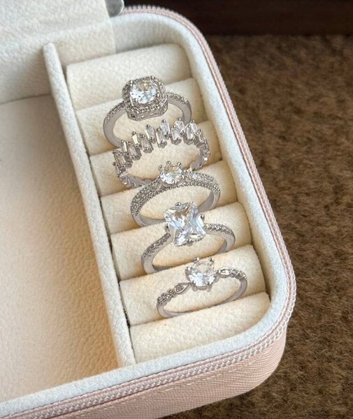 Bague de fiançailles argent