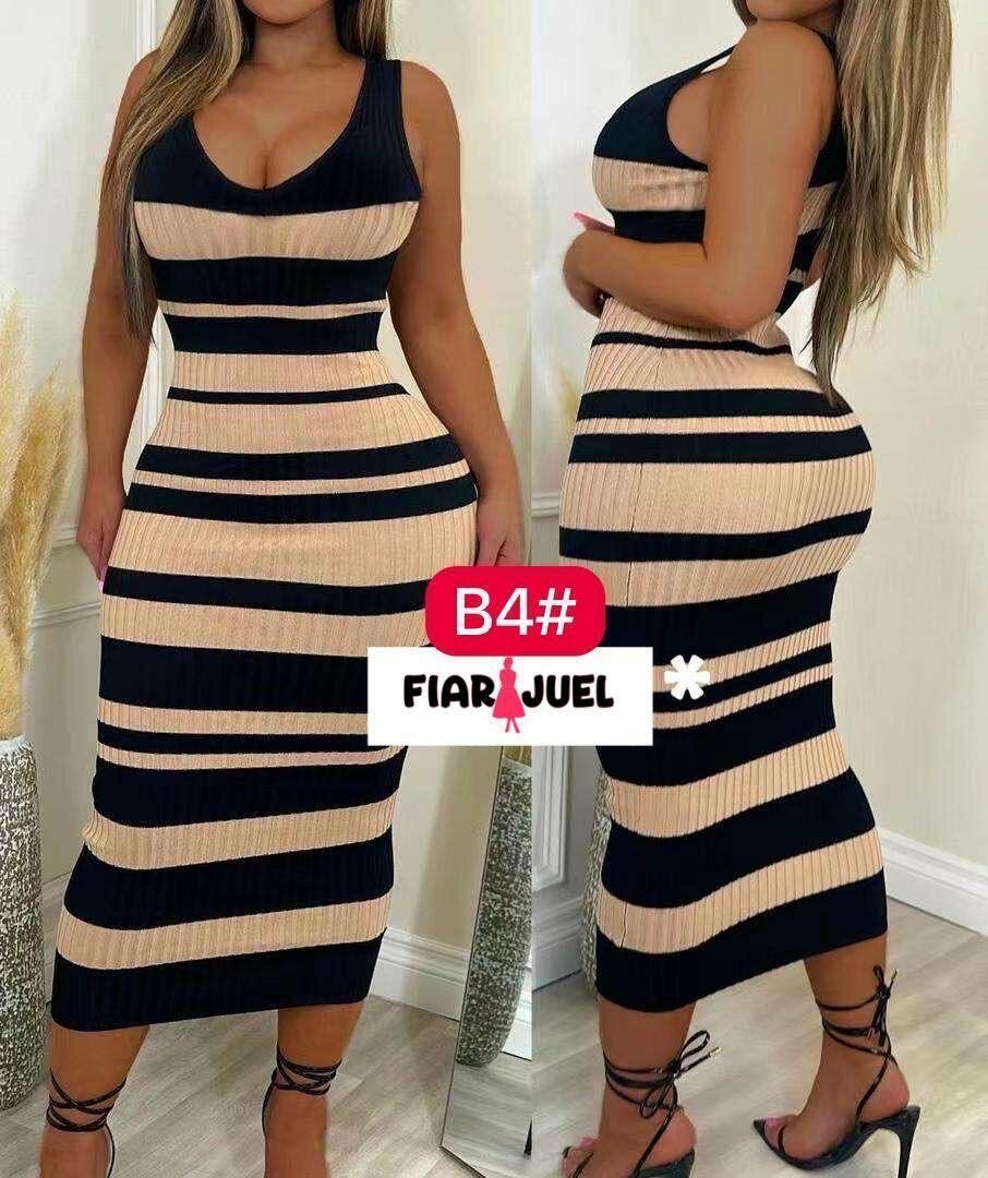 Robe Tricotée Évasée Élégante