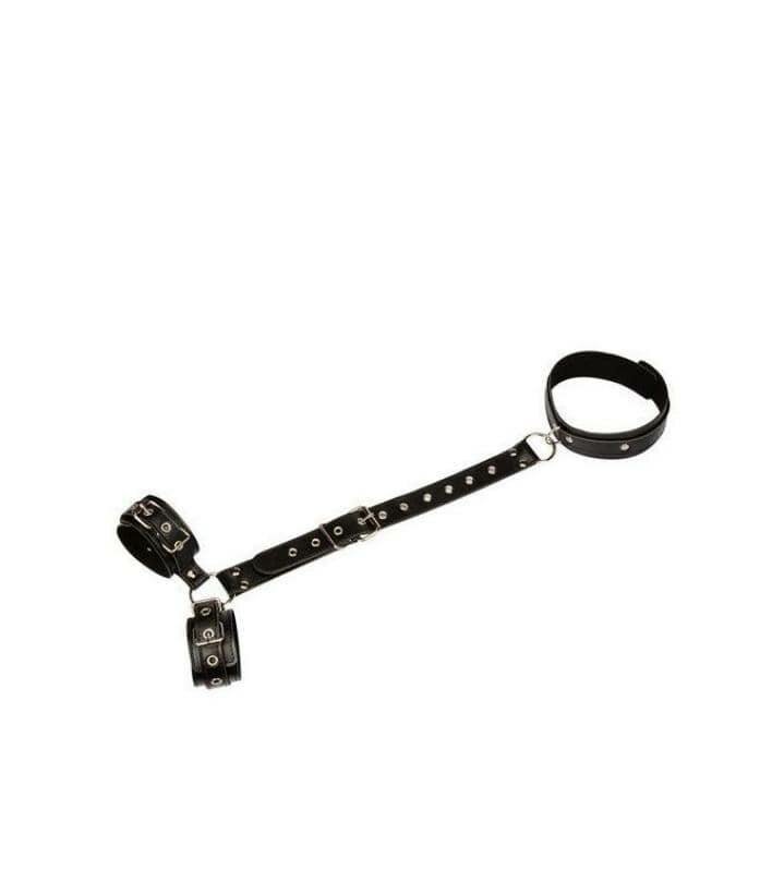 Collier Menottes sexy en cuir