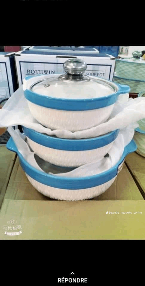 Ensemble de Marmites en Céramique