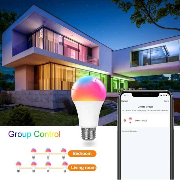 Ampoule connectée RGBWi-Fi