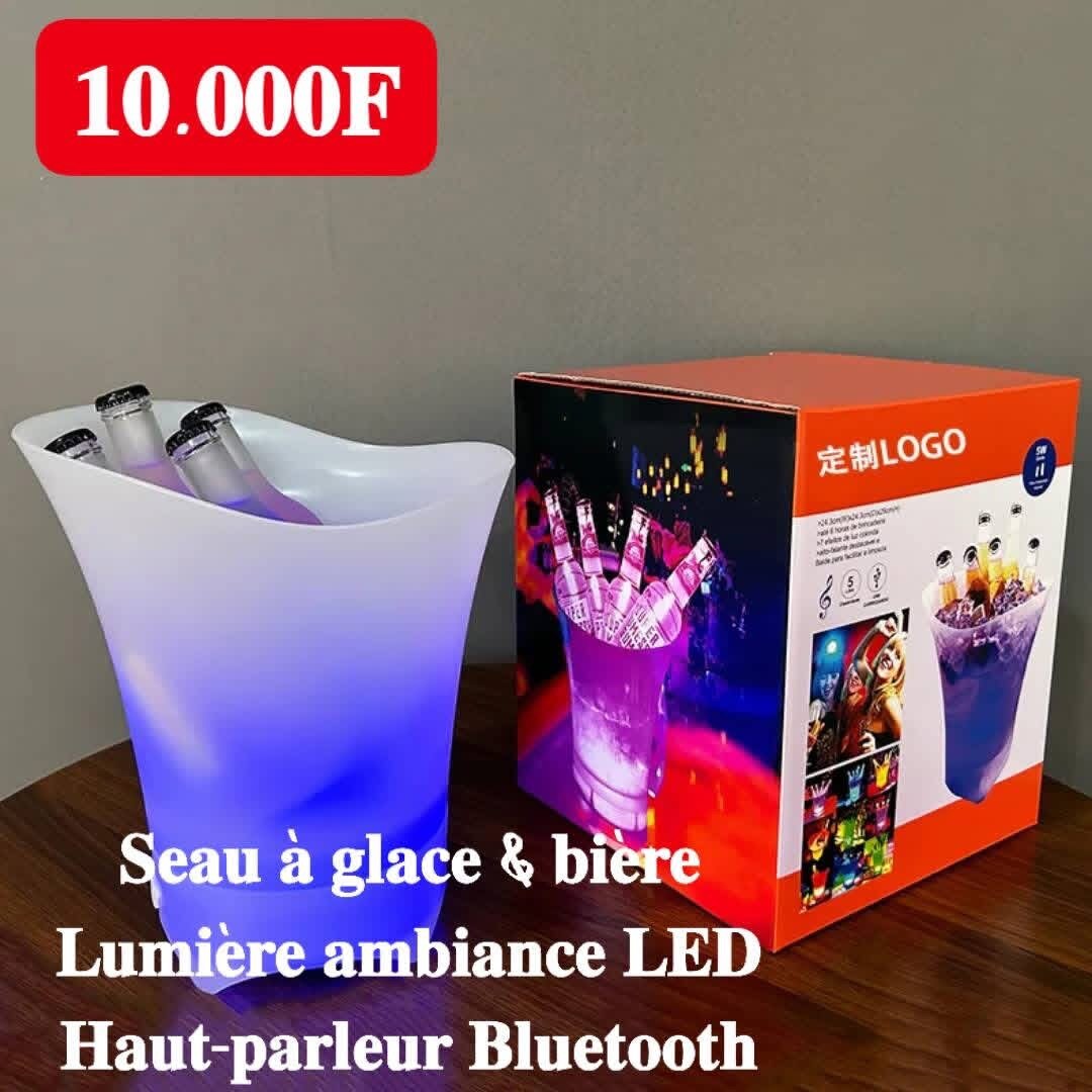 Seau à bière LED Bluetooth