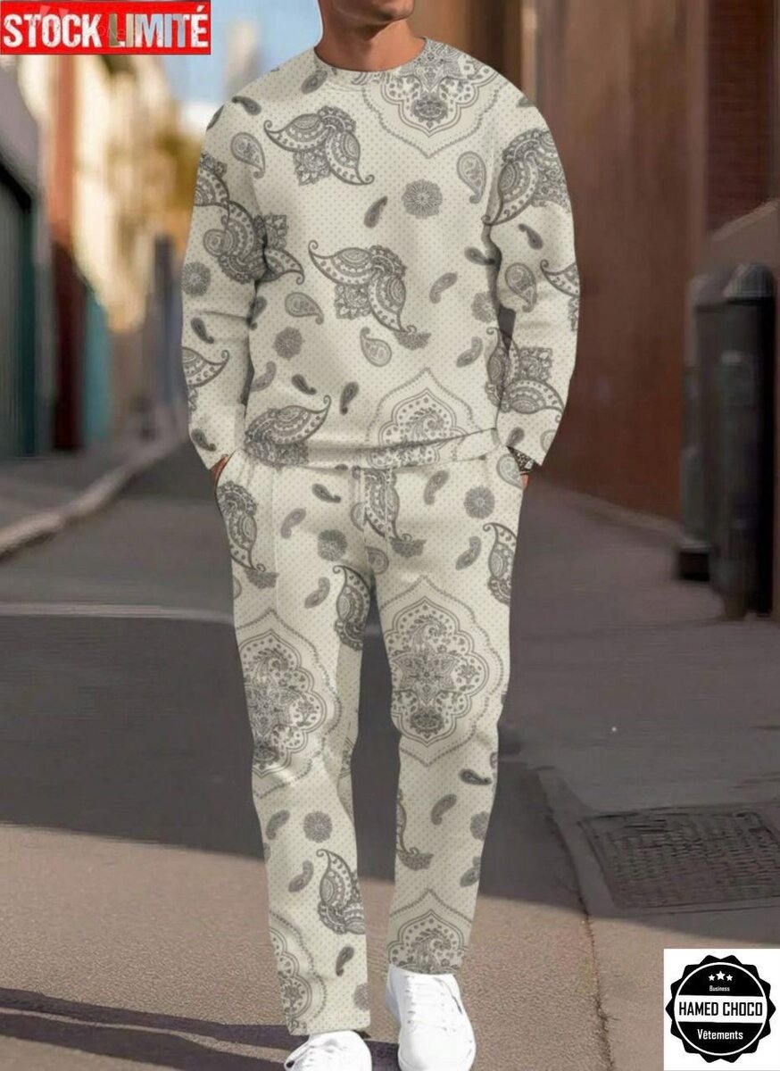 Ensemble Sweat à Motifs