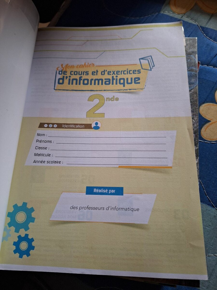 Cahier de cours et exos TICE