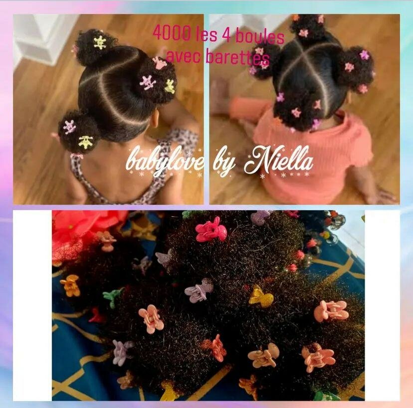 Pinces à cheveux papillon colorées