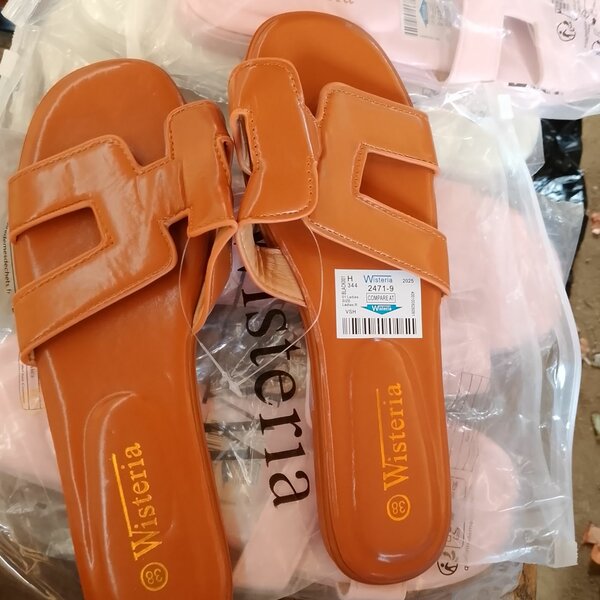 Sandales orange Wisteria