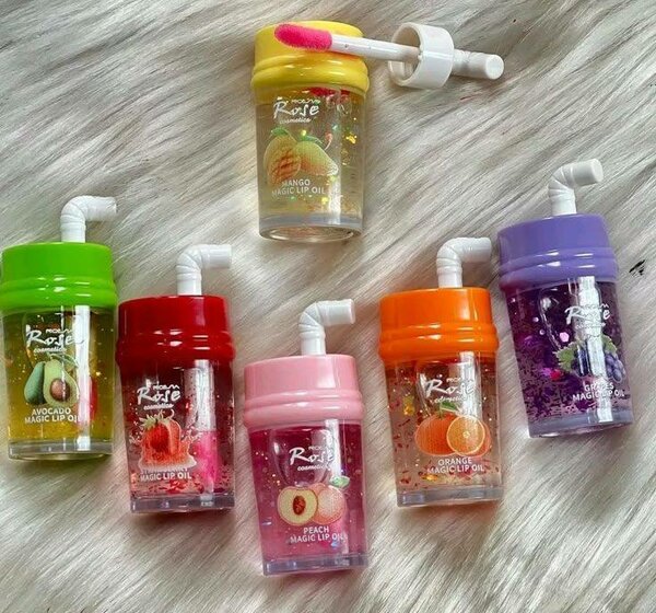 Huile à lèvres fruitée magique