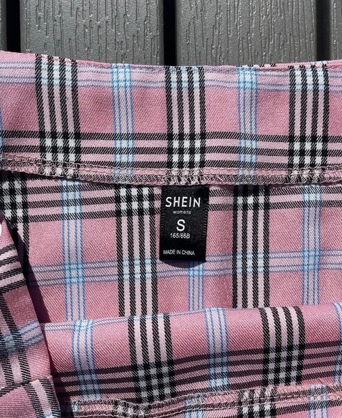 Shein plaid skirt