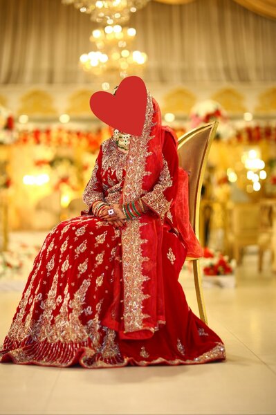 Bridal velvet lehnga