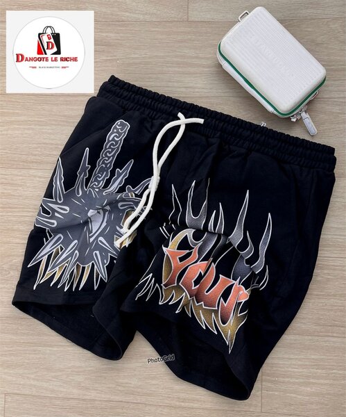 Shorts homme streetwear noir