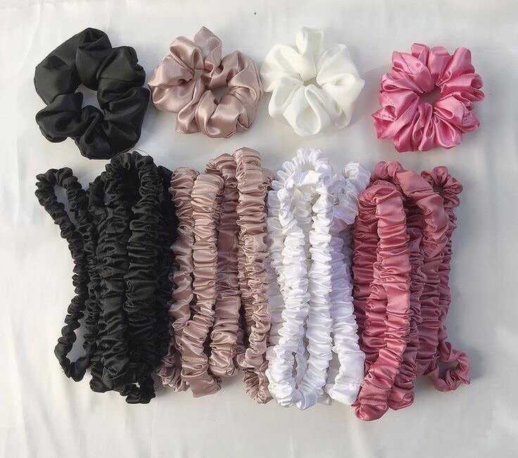 Scrunchie ear rings and clips